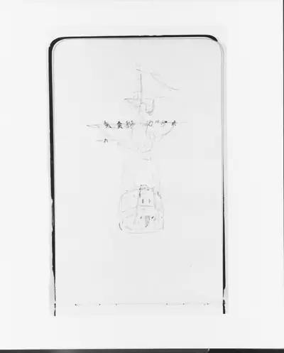 Sketch of a Ship Seen from the Stern (from Sketchbook)