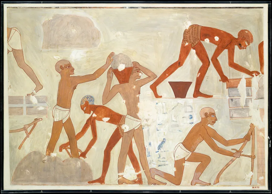 Brickmakers, Tomb of Rekhmire by Nina de Garis Davies
