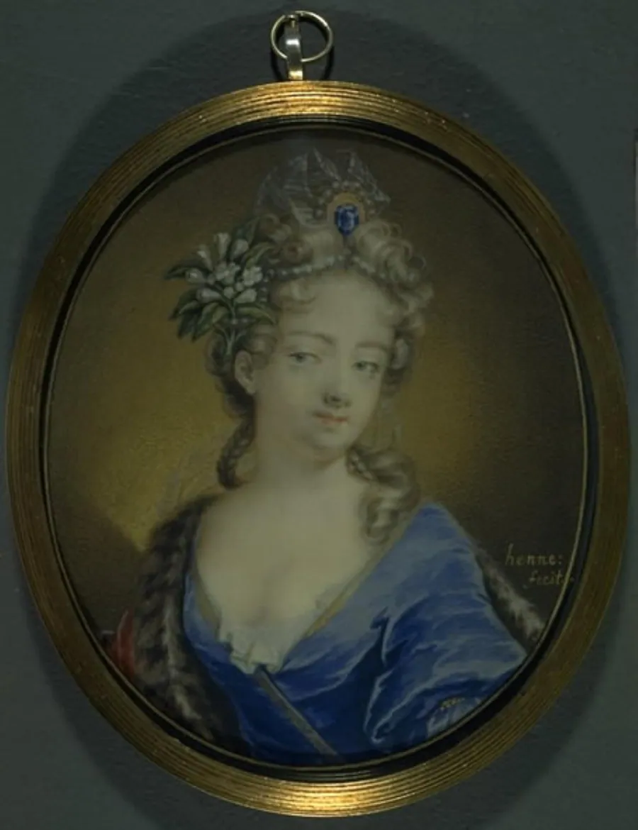 Portræt af grevinde Märta Creutz, neé Banér (1672-1736) by Joachim Henne