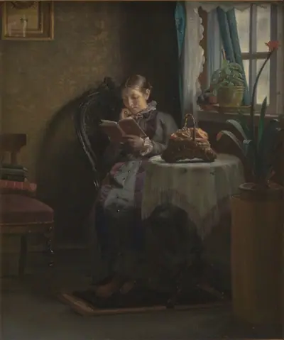 Anna Ancher læsende