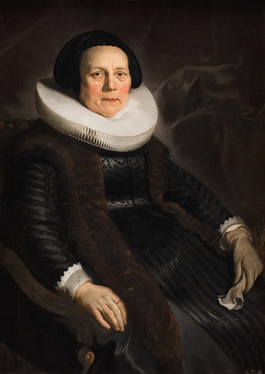 Kvindeportræt by Backer, Jacob Adriaensz.