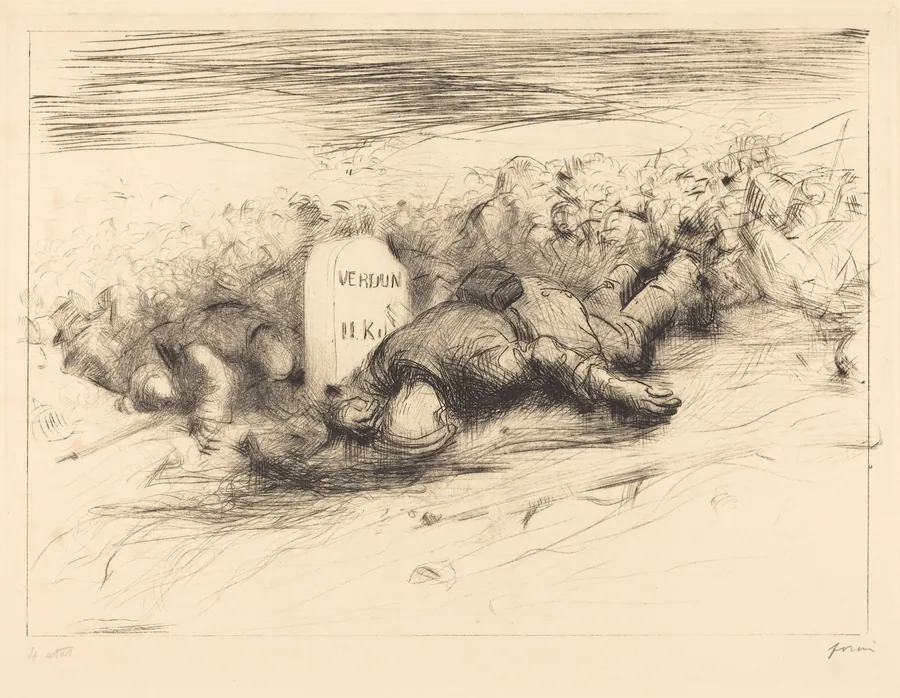 La Borne - Verdun (The End - Verdun) by Jean-Louis Forain