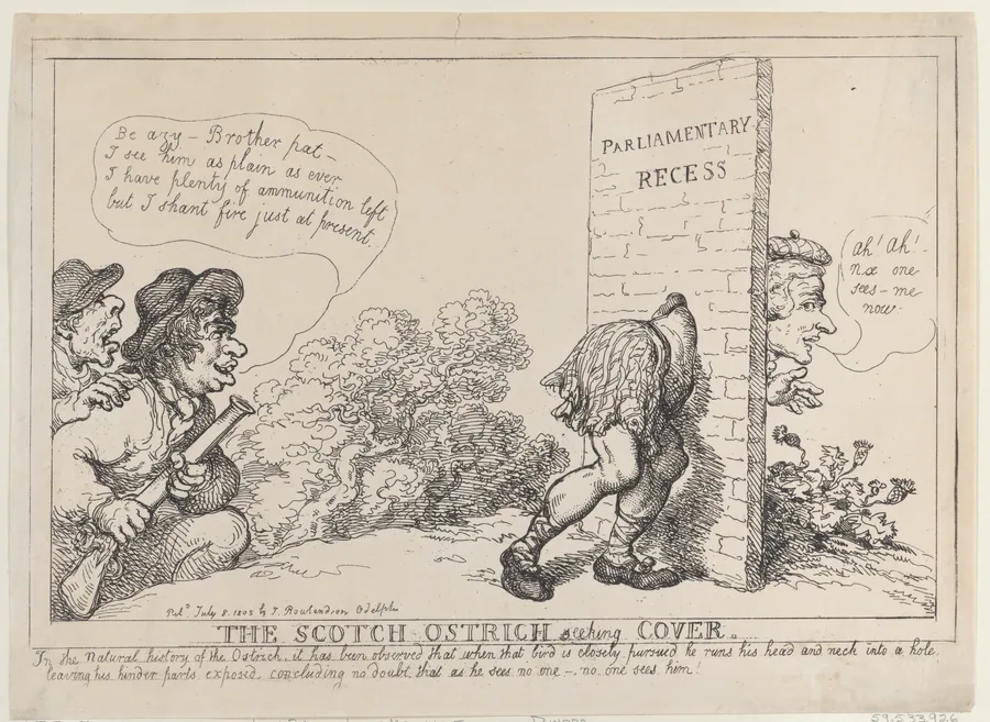 The Scotch Ostrich Seeking Cover by Henry Dundas, 1st Viscount Melville
