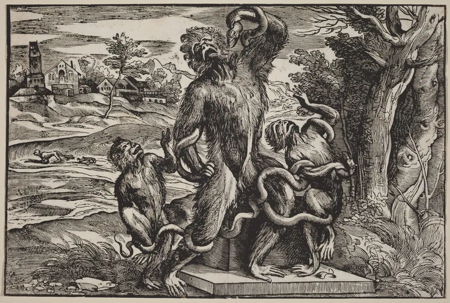Caricature of the Laocoon Group by Nicolò Boldrini