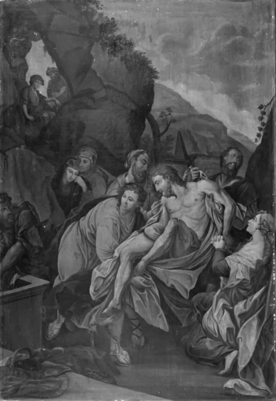 Gravlæggelsen by Ubekendt