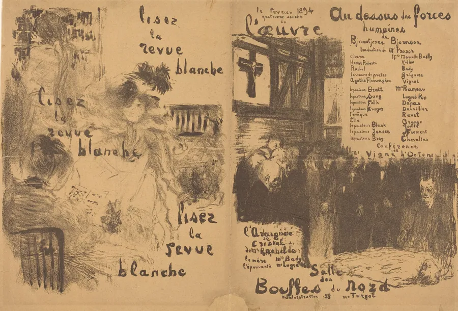 Au dessus des forces humaines; L'Araignée de cristal by Edouard Vuillard