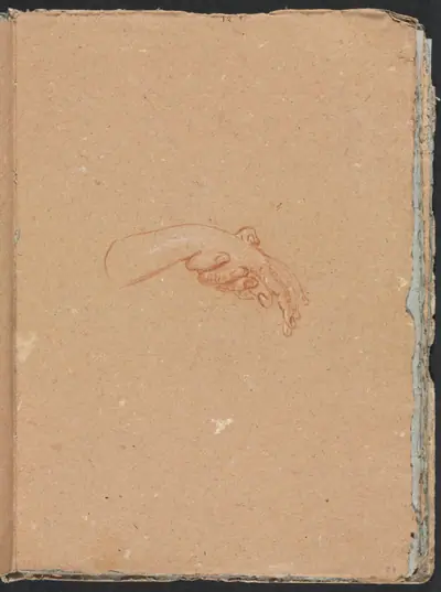 Verona Sketchbook: Study of hands (page 23)