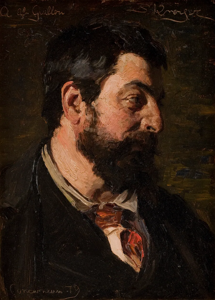 Portræt af den franske maler Alfred Guillou by P.S. Krøyer