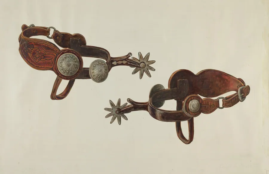 Silver Dollar Spurs by Cecil Smith