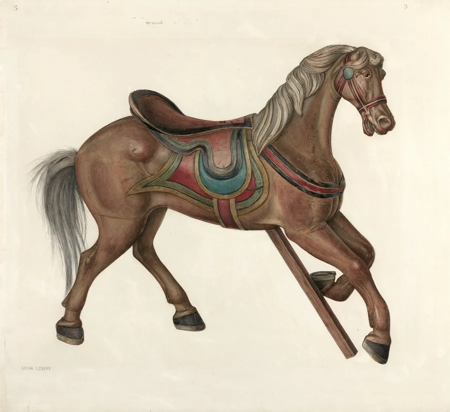 Rocking Horse by Mina Lowry