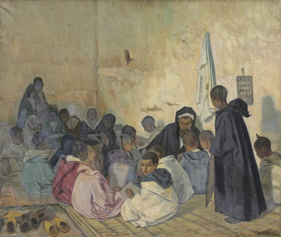 Interior of a School Coranique by Si Azouaou Mammeri