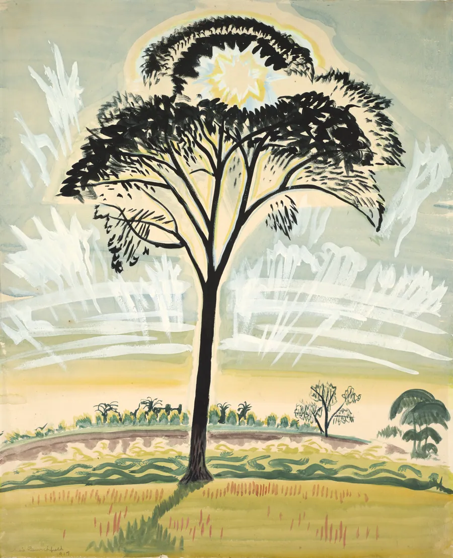 The Sun Through the Trees by Charles Burchfield
