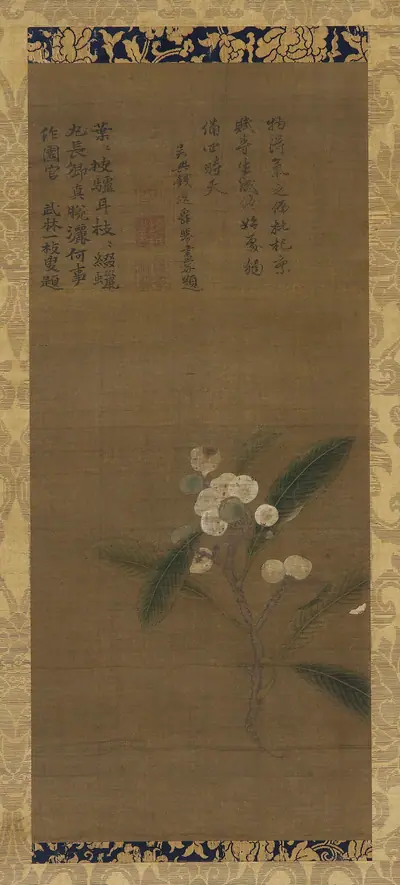 A branch of loquats