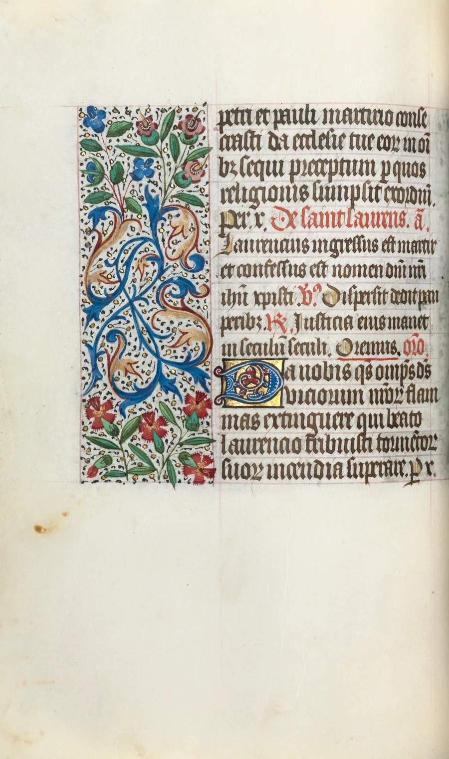 Book of Hours (Use of Rouen): fol. 51v by Master of the Geneva Latini