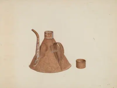 Oil Can with Spout