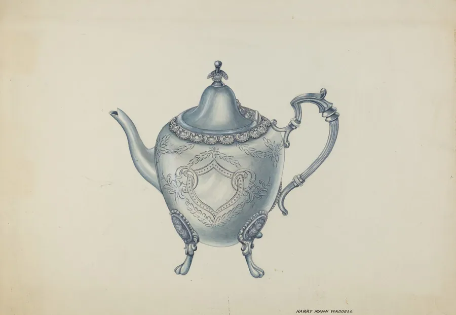 Silver Teapot by Harry Mann Waddell