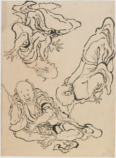 Three men gesticulating