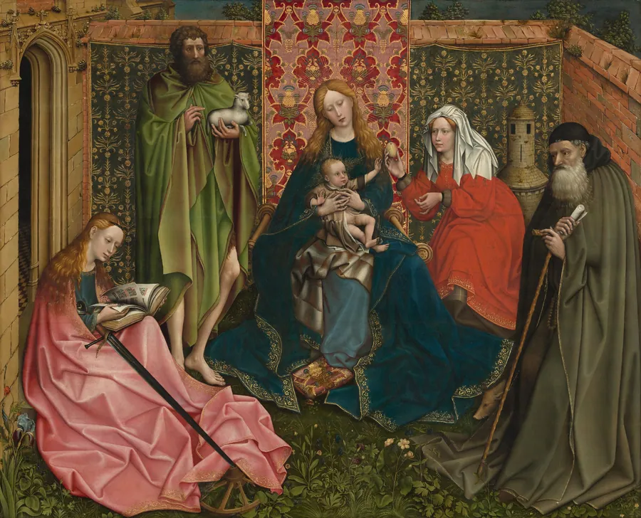 Madonna and Child with Saints in the Enclosed Garden by Anonymous Artist
