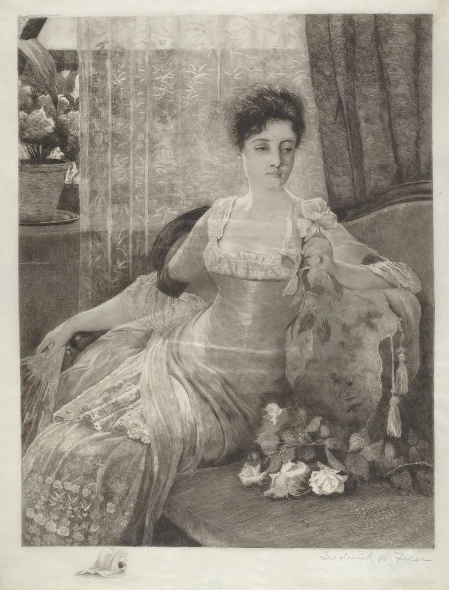 Untitled (Girl on a Couch) by Frederick W. Freer