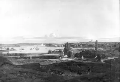 Et parti fra Svendborg, set fra Ørkel Slotsbanke