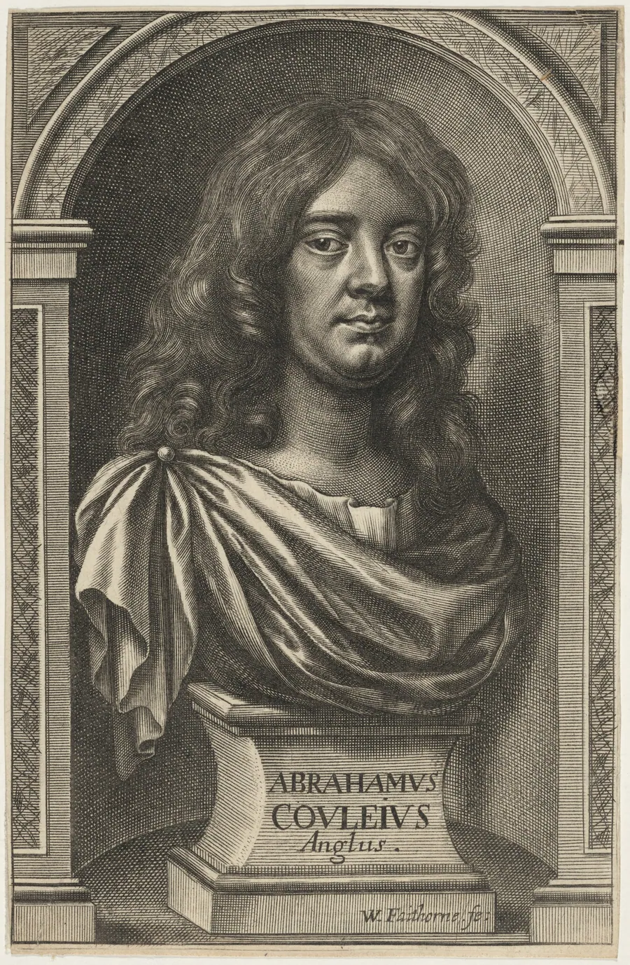 Abraham Cowley by William Faithorne