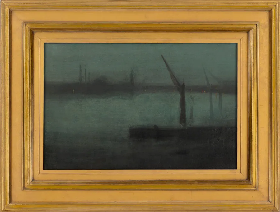 Nocturne: Blue and Silver--Battersea Reach by James McNeill Whistler (1834-1903)