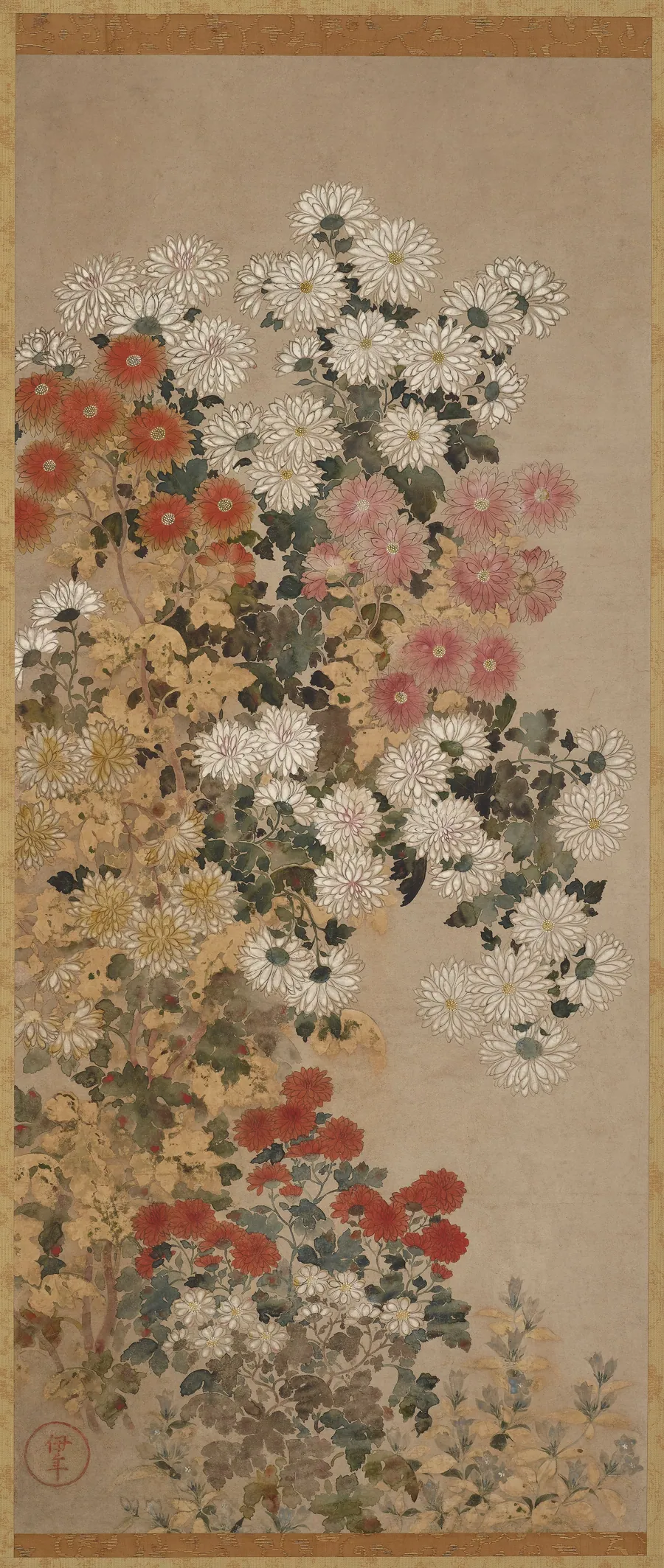 Chrysanthemums by Master of I-nen Seal (1600-1630)