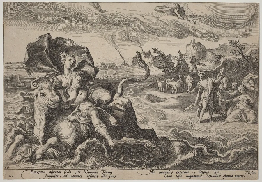 The Rape of Europa by Hendrick Goltzius