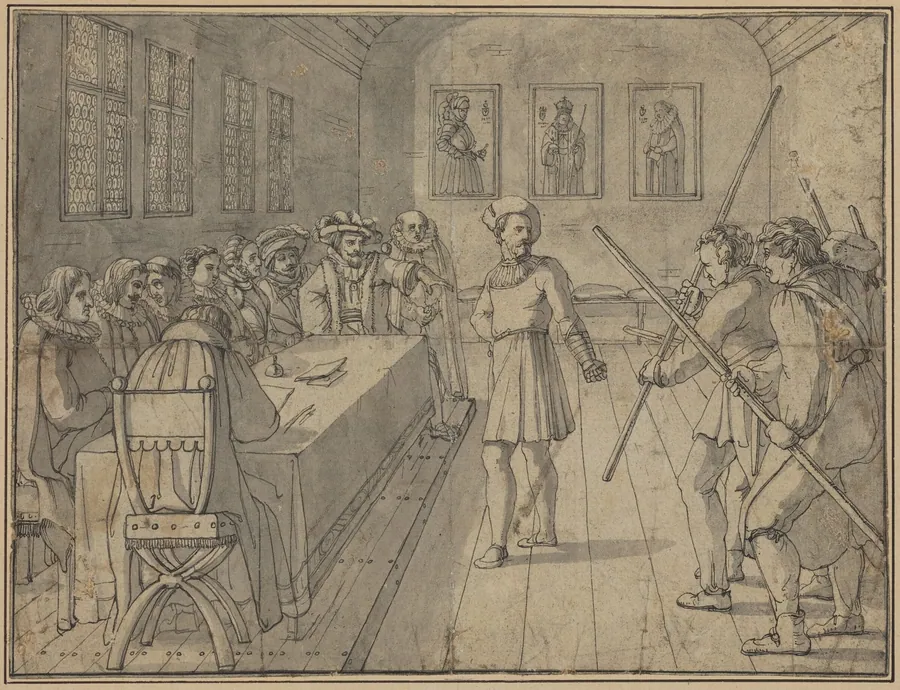 Scene from Act IV from Goethe's "Gotz von Berlichingen" by Franz Pforr