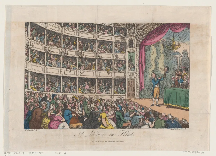 Frontispiece, from "A Lecture on Heads" by George Alexander Stevens by George Alexander Stevens