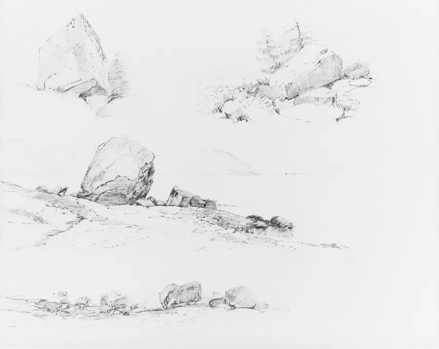 Study of Rocks by John William Casilear
