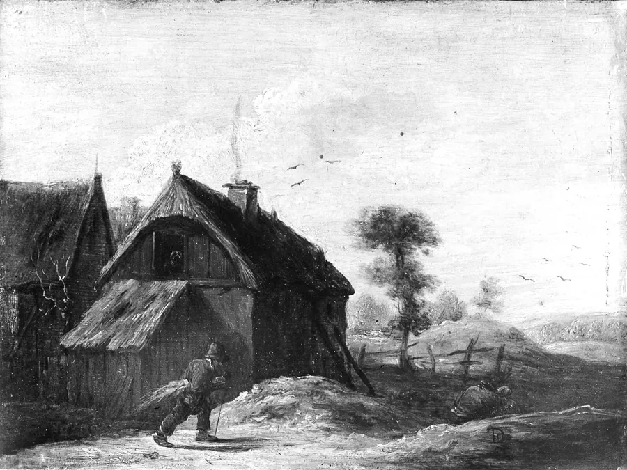 Landscape with Thatched Cottages by David Teniers the Younger