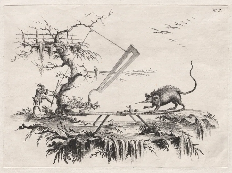 A new device to cleave wild beasts from Head to Tail by Filippo Morghen