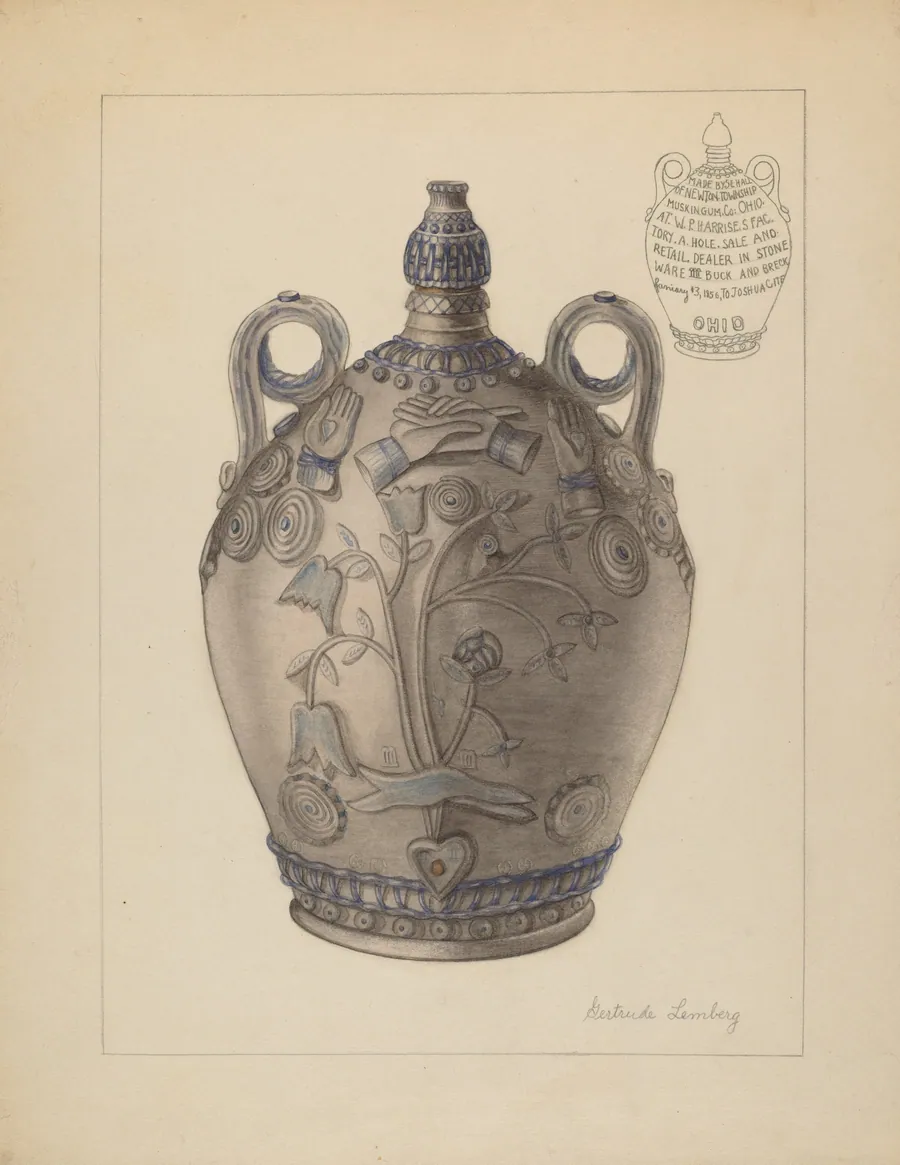 Jug with Stopper by Gertrude Lemberg