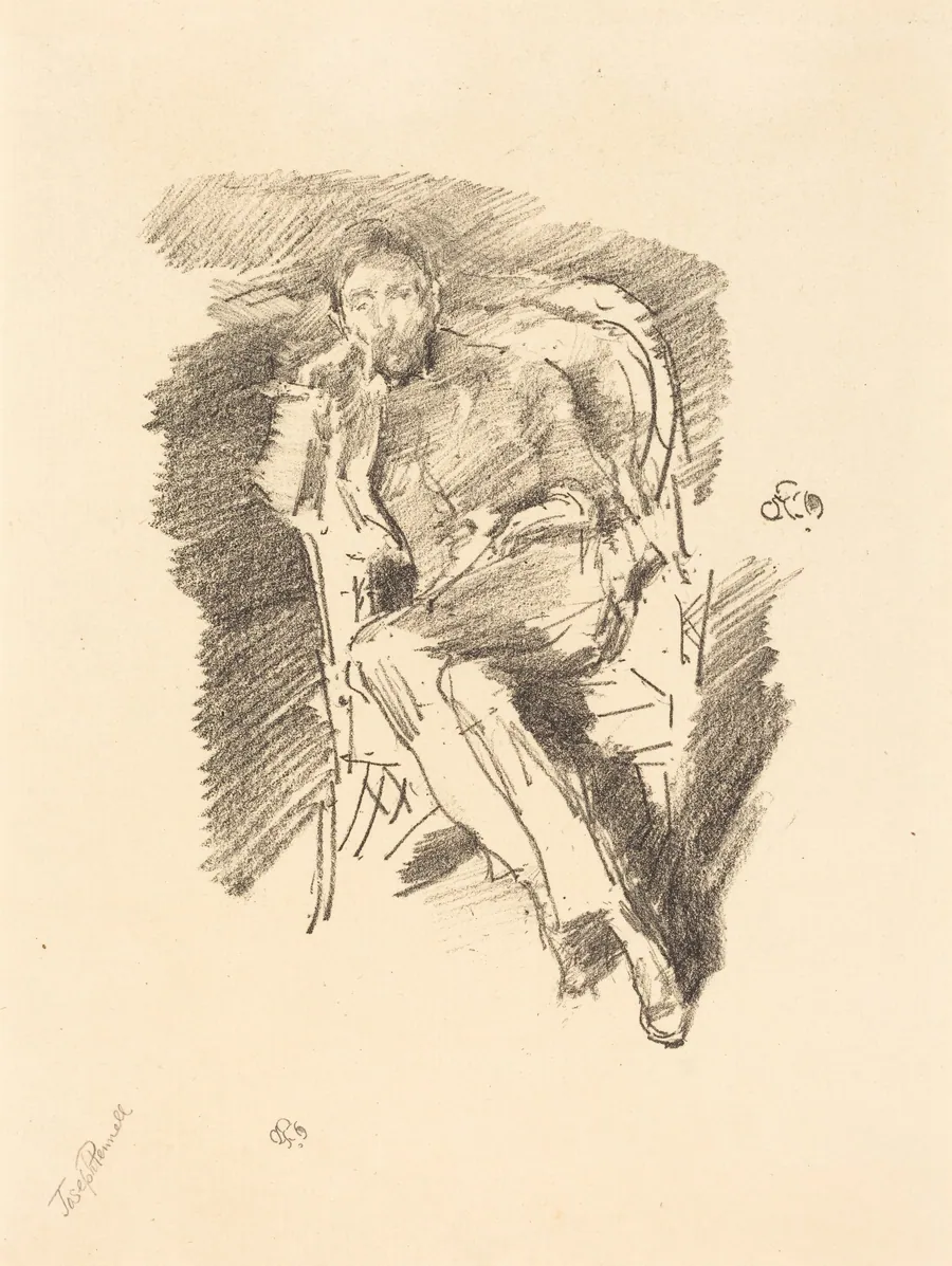 Firelight: Joseph Pennell, No. 2 by James McNeill Whistler