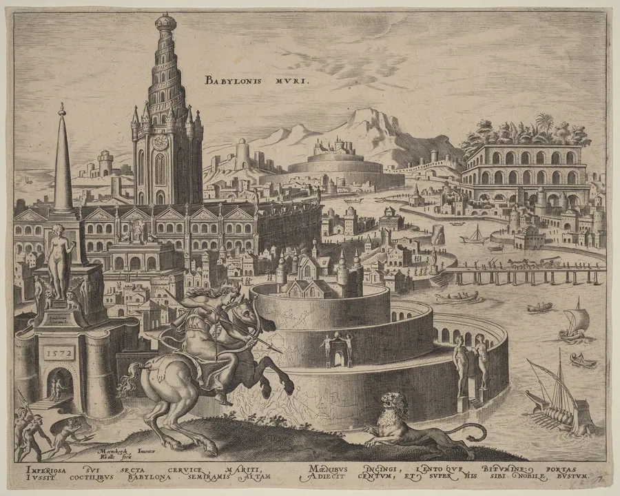 Babylonis Muri (The Walls of Babylon) by Philip Galle