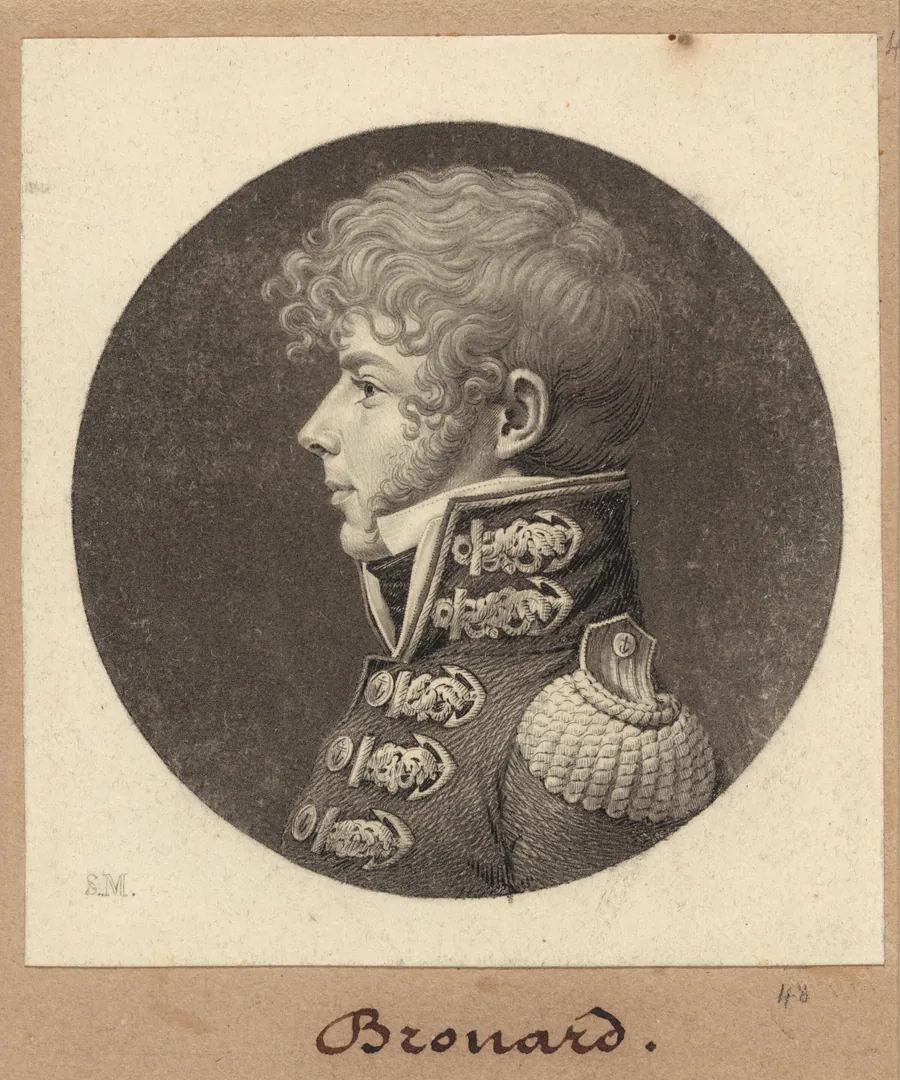 Michel Angélique Brouard by Charles B. J. Févret de Saint-Mémin