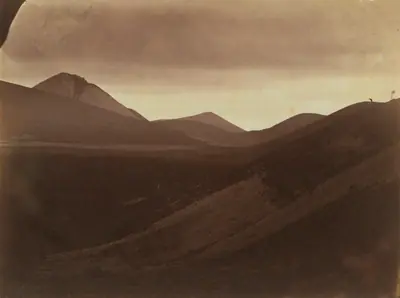 Dark Landscape with Hills