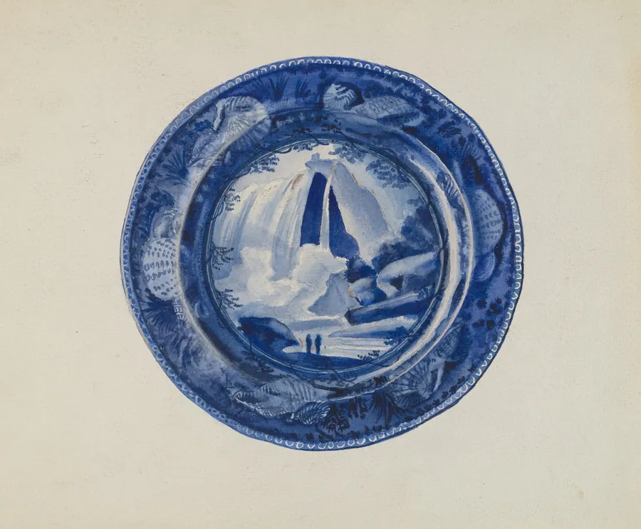 Plate - "Table Rock, Niagra" by William Kerby