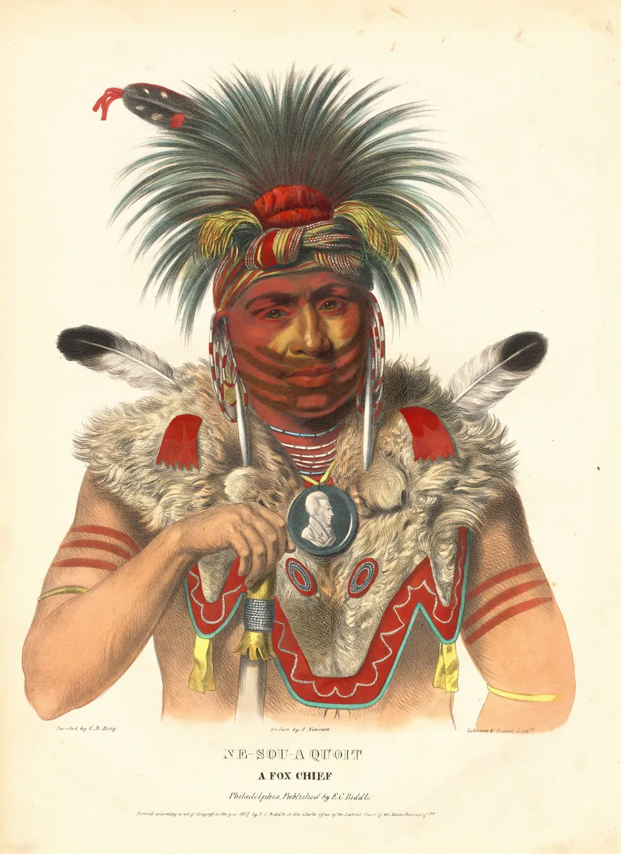 Ne-Sou-A Quoit, a Fox Chief by Albert Newsam