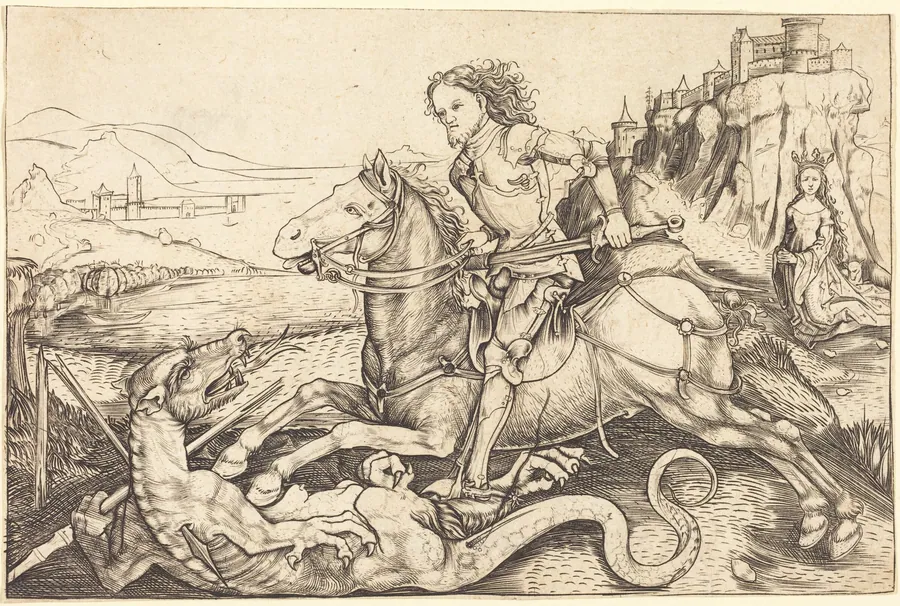 Saint George and the Dragon by Master AG