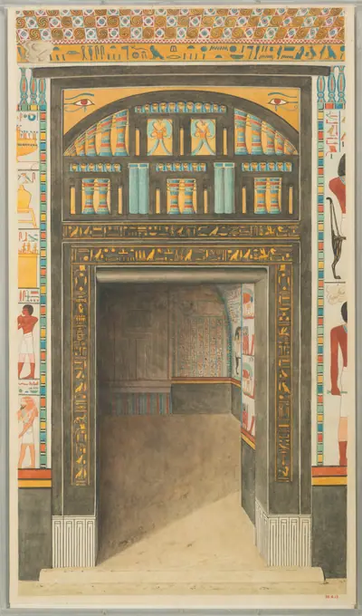 Decorated Doorway to North Chapel, Tomb of Puyemre