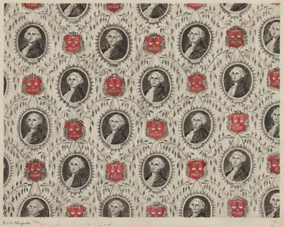 Chintz with Portraits of George Washington