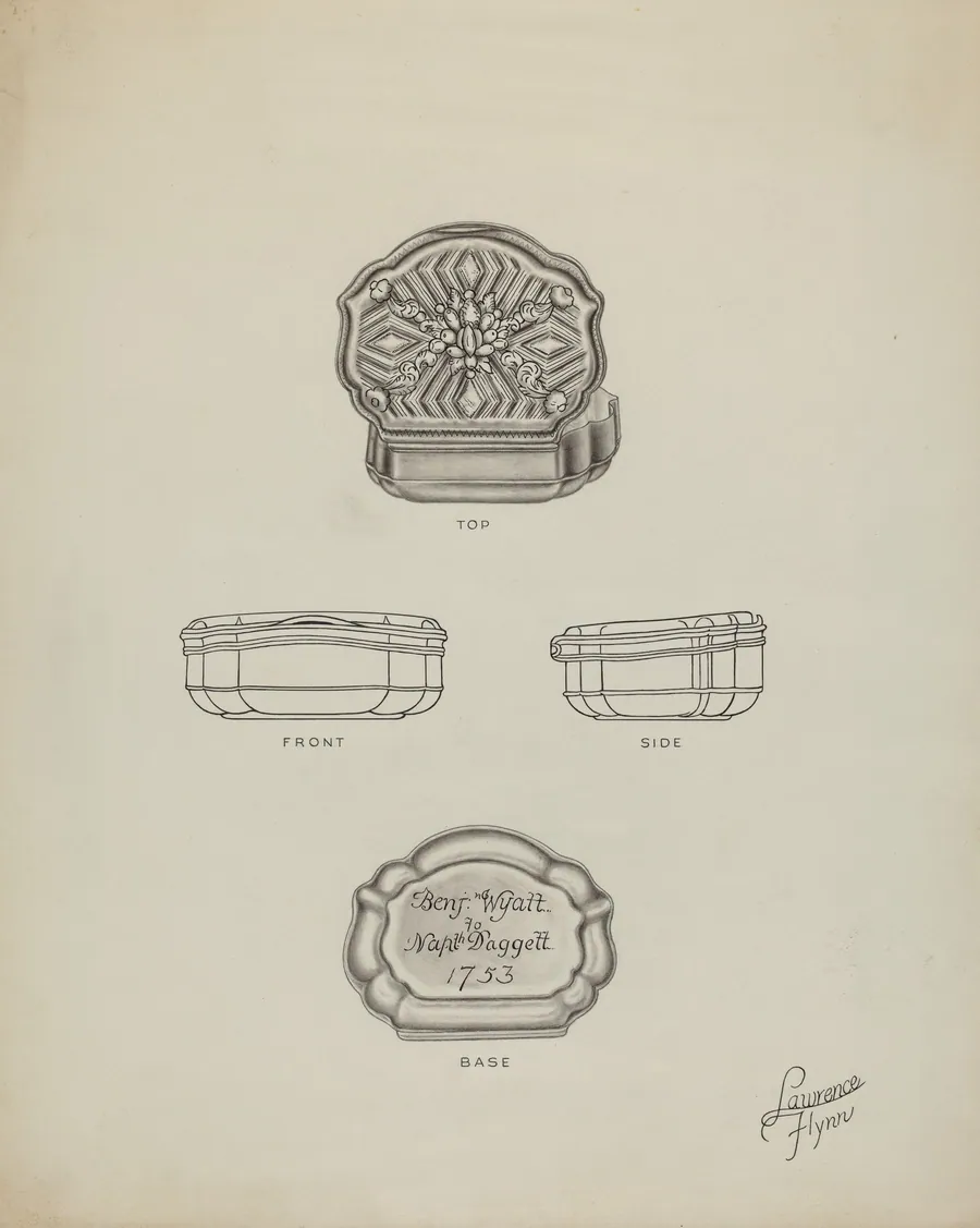 Silver Snuff Box by Lawrence Flynn