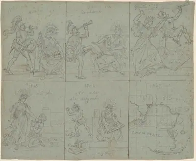 Political Cartoon of the American Civil War