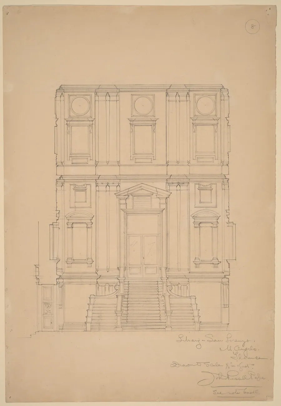 Library, San Lorenzo by John Russell Pope