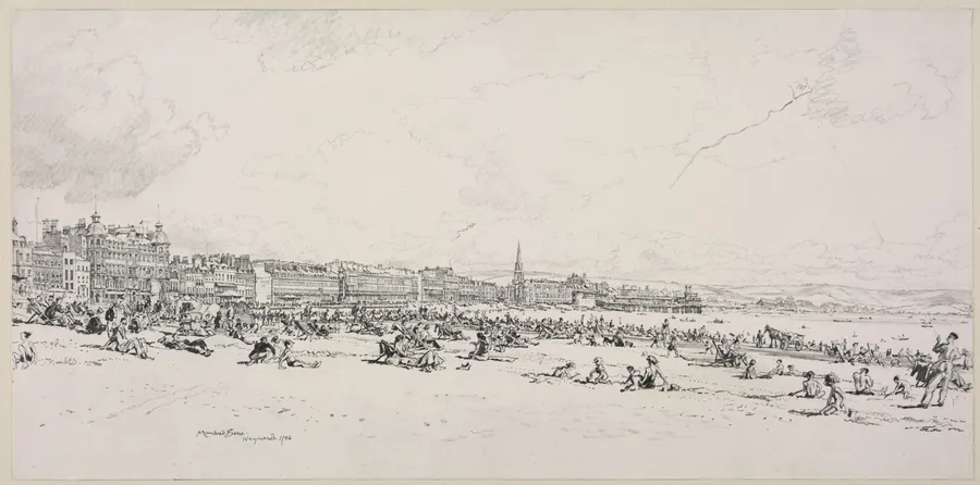 Weymouth Bay, The High Season by Muirhead Bone