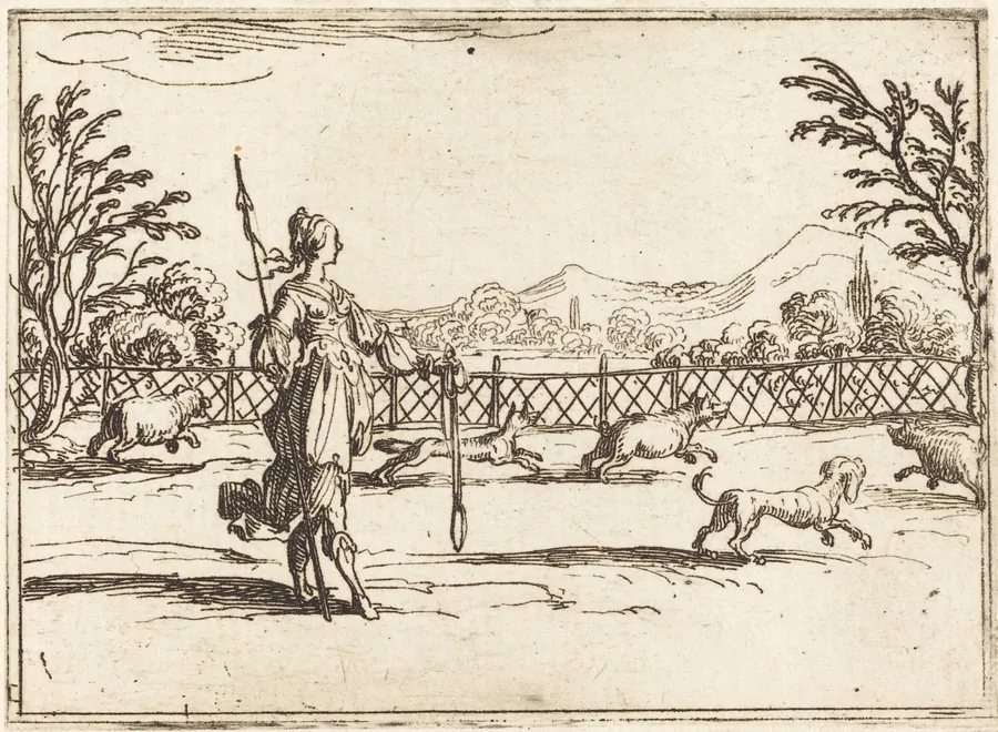 The Huntress by Jacques Callot