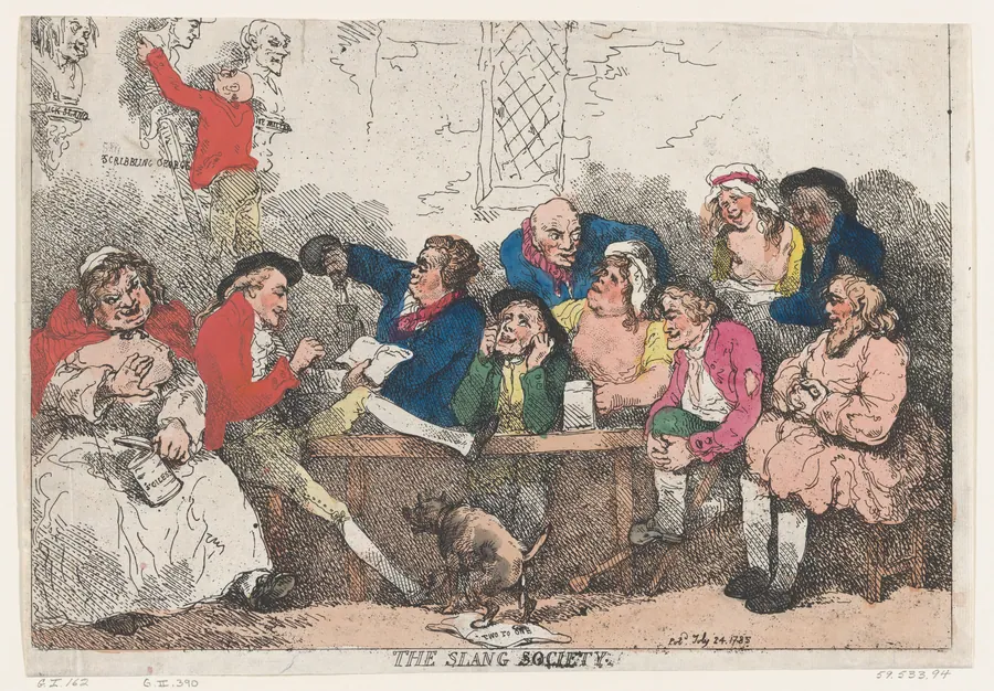 The Slang Society by Thomas Rowlandson