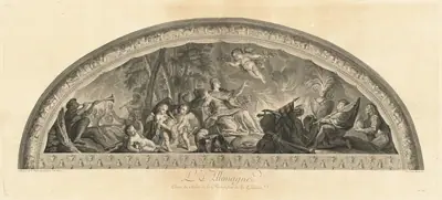 L'Allemagne Cintre du Salon de la Paix en face de la Galerie (Germany, Center of the Salon of Peace Opposite the Gallery) [pl. 46]